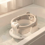 Bear Baby Bath Seat – Non - Slip Safety Bath Chair for Infants 6+ Months, Soft Support, Bathtub Seat - GiftMira
