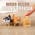 Bear Wooden Essential Oil Diffuser Passive Aroma Ornament - GiftMira