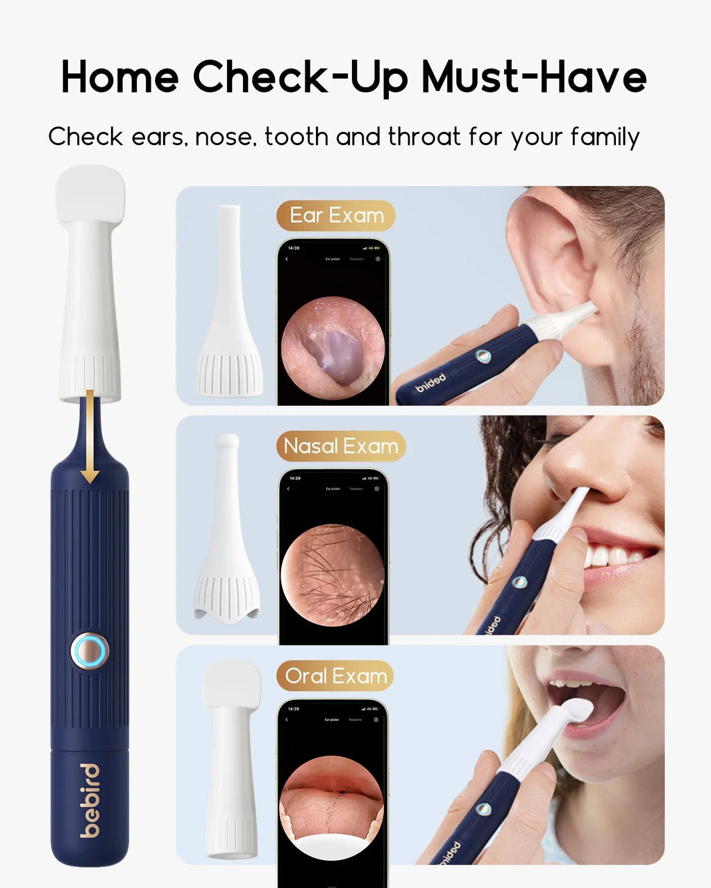 Bebird EarSight Plus I35R – All - in - 1 HD Visual Ear Camera & Cleaning Tool - GiftMira