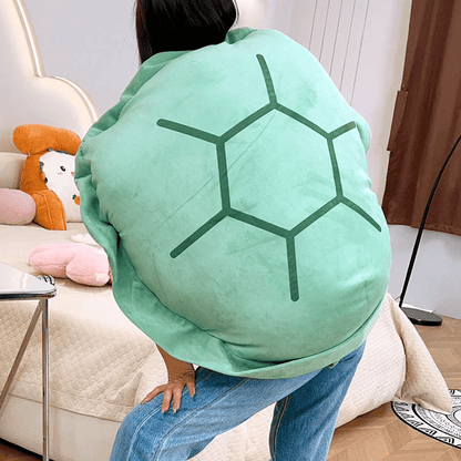 Big Turtle Shell Plush Pillow – Giant Wearable Tortoise Shell Stuffed Cushion Adults Kids - GiftMira