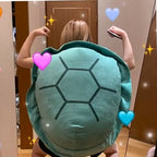 Big Turtle Shell Plush Pillow – Giant Wearable Tortoise Shell Stuffed Cushion Adults Kids - GiftMira