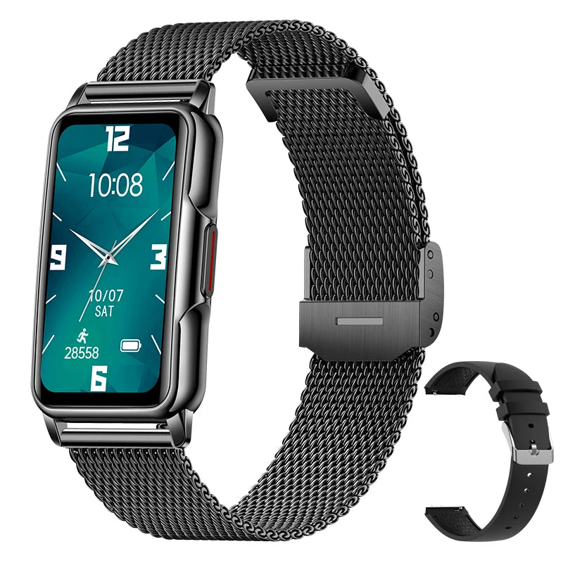 Ultra-Thin Fitness Tracker Smart Band - 1.47-Inch GPS Smartwatch IP67 Waterproof