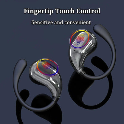 Bluetooth 5.4 Ear Hook TWS Wireless Earbuds HiFi Stereo Waterproof Headphones LED Display - GiftMira