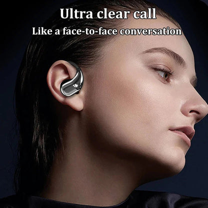 Bluetooth 5.4 Ear Hook TWS Wireless Earbuds HiFi Stereo Waterproof Headphones LED Display - GiftMira