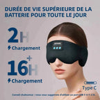 Bluetooth Sleep Eye Mask with Built - in Headphones, Comfortable Wireless Sleep Mask for Side Sleepers, Meditation & Travel Gift - GiftMira