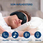 Bluetooth Sleep Eye Mask with Built - in Headphones, Comfortable Wireless Sleep Mask for Side Sleepers, Meditation & Travel Gift - GiftMira
