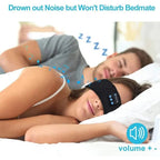 Bluetooth Sleep Headband Wireless Sports Earphones Eye Mask with Built - in Speakers, Travel & Workout Gift - GiftMira