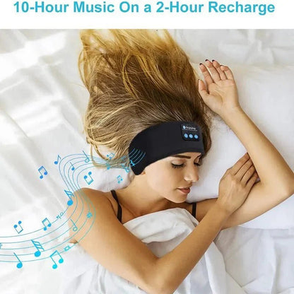 Bluetooth Sleep Headband Wireless Sports Earphones Eye Mask with Built - in Speakers, Travel & Workout Gift - GiftMira
