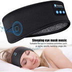 Bluetooth Sleep Headband Wireless Sports Earphones Eye Mask with Built - in Speakers, Travel & Workout Gift - GiftMira