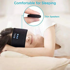 Bluetooth Sleep Headband Wireless Sports Earphones Eye Mask with Built - in Speakers, Travel & Workout Gift - GiftMira