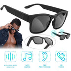 Bone Conduction Smart Audio Sunglasses Bluetooth 5.3, Open - Ear Wireless Headphones UV400 IPX6 Waterproof - GiftMira