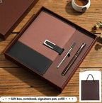 Business Thickening Notebook Soft Leather High-grade Gift Set - GiftMira