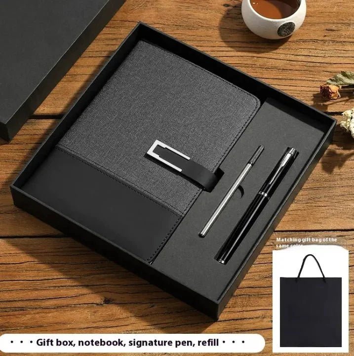 Business Thickening Notebook Soft Leather High-grade Gift Set - GiftMira