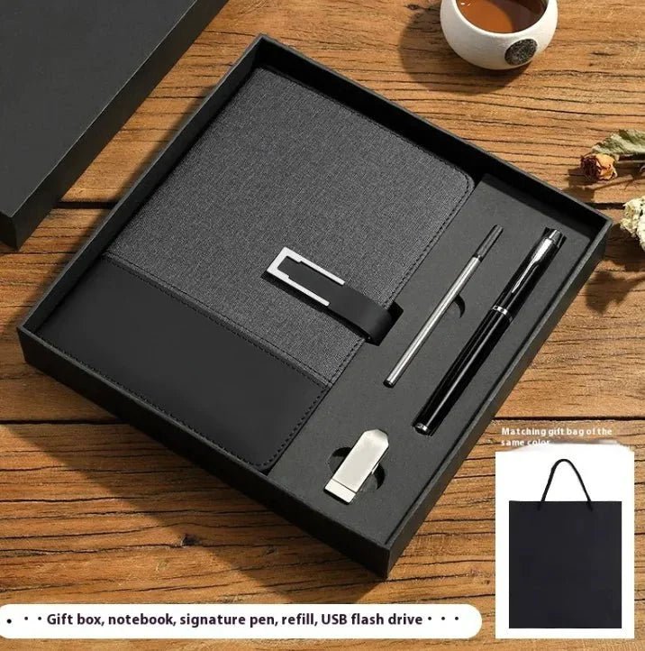 Business Thickening Notebook Soft Leather High-grade Gift Set - GiftMira