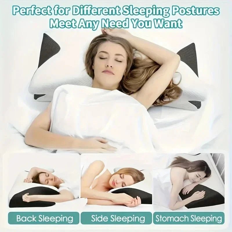 Butterfly Memory Foam Neck Pillow – Comfort & Massage Support - GiftMira