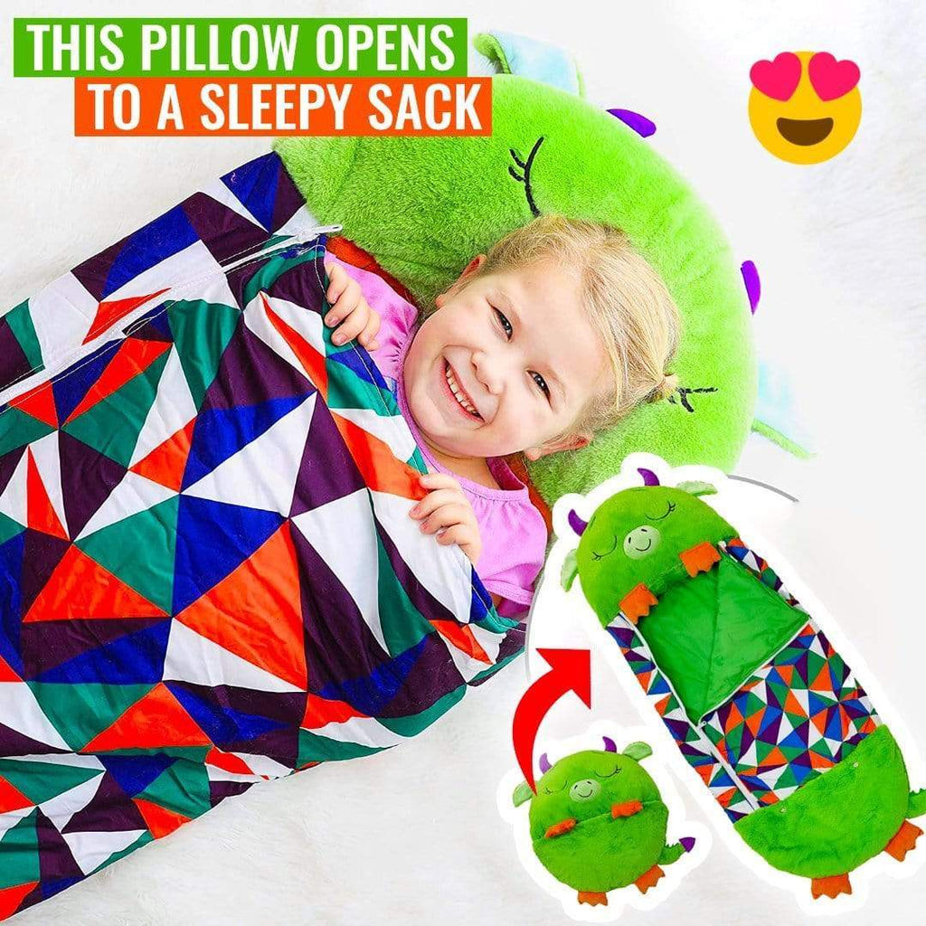 Campnap 2 - in - 1 Kids Convertible Pillow Sleeping Bag - Best Plush Gift For Kids - GiftMira