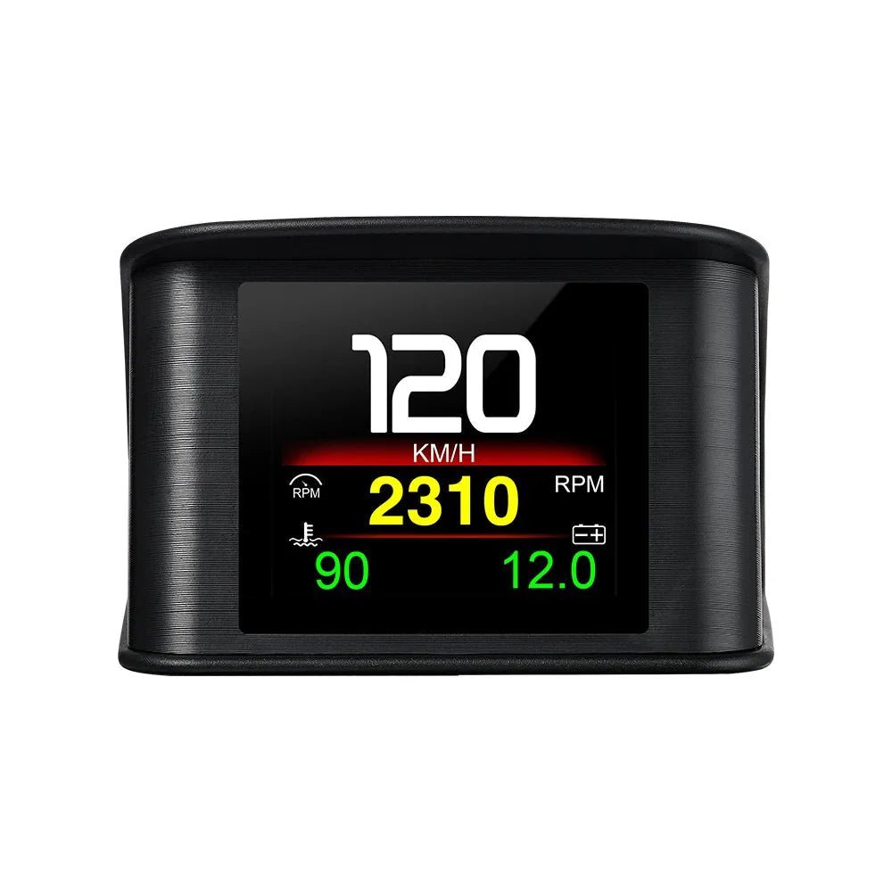 Car HUD Heads Up Display OBD2 GPS 5.5" Color Speedometer RPM Temperature Overspeed Alarm All Cars - GiftMira
