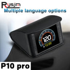 Car HUD Heads Up Display OBD2 GPS 5.5" Color Speedometer RPM Temperature Overspeed Alarm All Cars - GiftMira