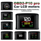 Car HUD Heads Up Display OBD2 GPS 5.5" Color Speedometer RPM Temperature Overspeed Alarm All Cars - GiftMira