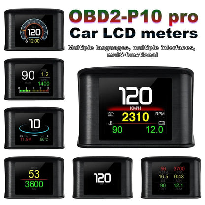 Car HUD Heads Up Display OBD2 GPS 5.5" Color Speedometer RPM Temperature Overspeed Alarm All Cars - GiftMira