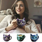 Cat Mineral Crystal Coffee Mug - Best Handmade Ceramic Cup | Perfect Gift For home - GiftMira