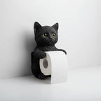 Cat Toilet Paper Holder: Cute Wall - Mounted Roll Rack for Dorm, Home & RV Restrooms - GiftMira