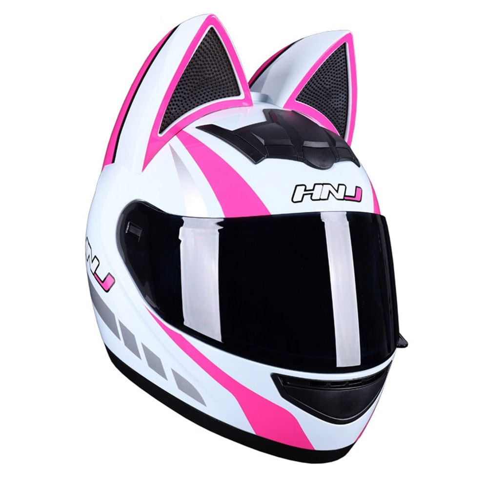 CatEars Detachable Cat - Ear Motorcycle Helmet DOT ECE Certified Limited Edition Full Face Anti - Fog - GiftMira