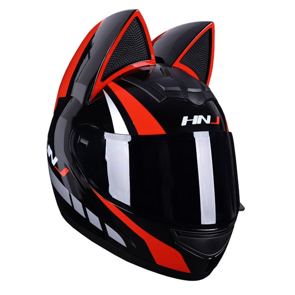 CatEars Detachable Cat - Ear Motorcycle Helmet DOT ECE Certified Limited Edition Full Face Anti - Fog - GiftMira
