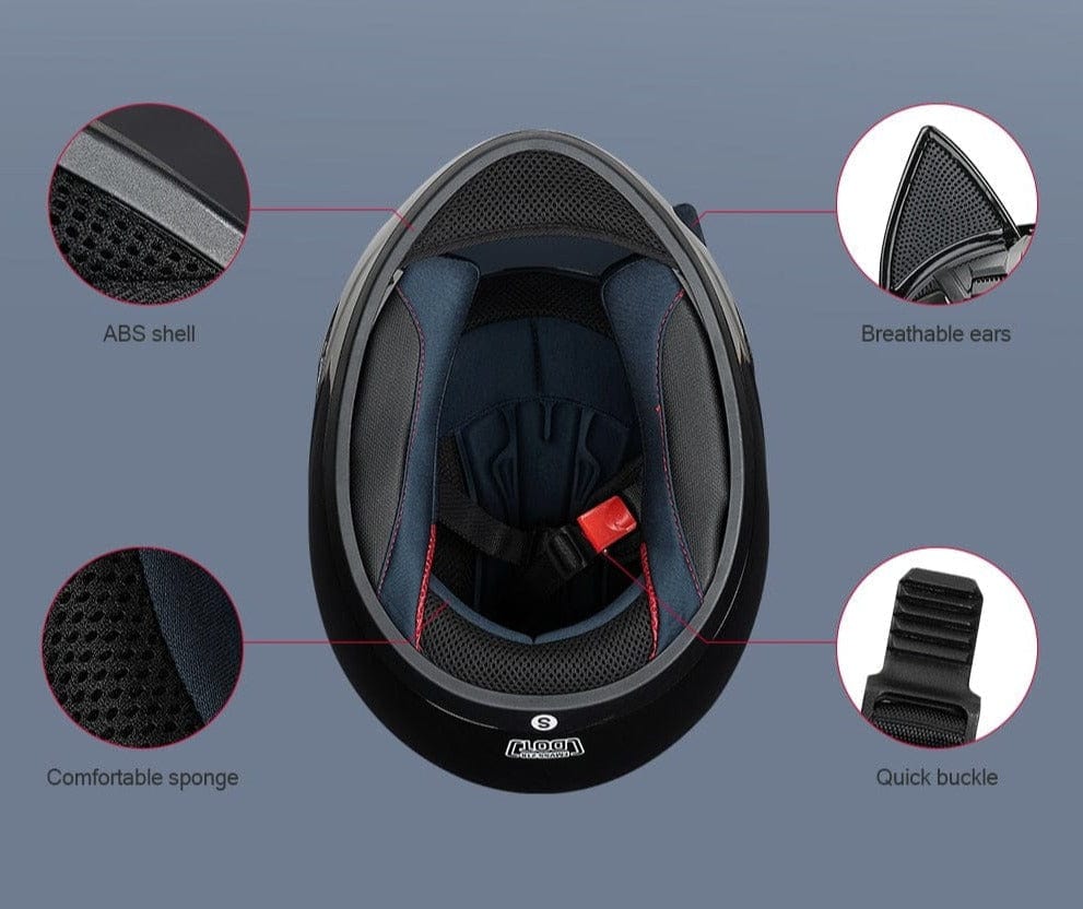 CatEars Detachable Cat - Ear Motorcycle Helmet DOT ECE Certified Limited Edition Full Face Anti - Fog - GiftMira