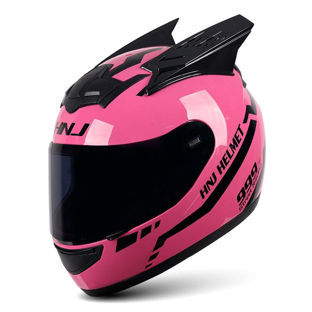 CatEars Detachable Cat - Ear Motorcycle Helmet DOT ECE Certified Limited Edition Full Face Anti - Fog - GiftMira