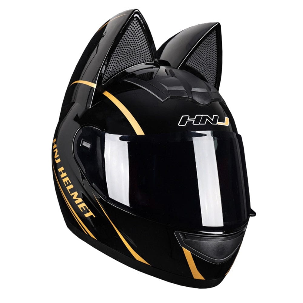 CatEars Detachable Cat - Ear Motorcycle Helmet DOT ECE Certified Limited Edition Full Face Anti - Fog - GiftMira