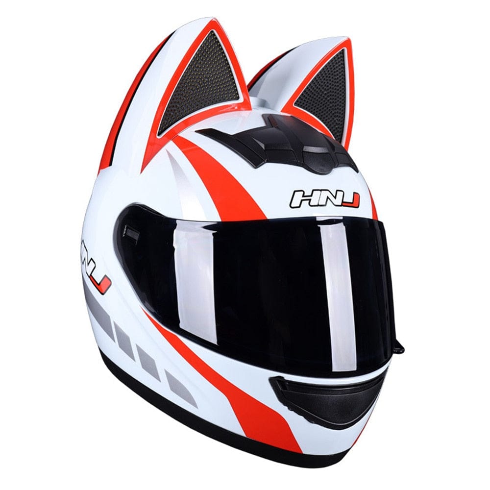 CatEars Detachable Cat - Ear Motorcycle Helmet DOT ECE Certified Limited Edition Full Face Anti - Fog - GiftMira