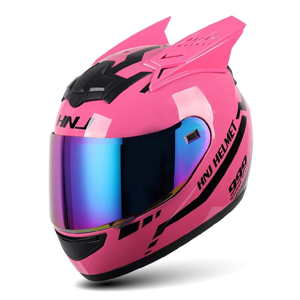 CatEars Detachable Cat - Ear Motorcycle Helmet DOT ECE Certified Limited Edition Full Face Anti - Fog - GiftMira
