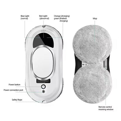 CleanSweep Smart Window Remote Control Cleaning Robot - Best Auto Glass Cleaner | Perfect Gift For Homes - GiftMira