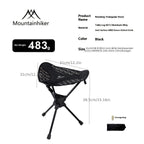 Compact Camping Chair Portable Folding Lightweight – Telescoping Seat Folds to Bottle Size 300lb - GiftMira