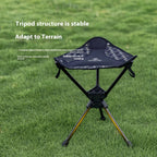 Compact Camping Chair Portable Folding Lightweight – Telescoping Seat Folds to Bottle Size 300lb - GiftMira