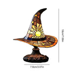 Creative Stained Glass Witch USB Hat Lamp - GiftMira