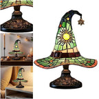 Creative Stained Glass Witch USB Hat Lamp - GiftMira
