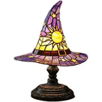 Creative Stained Glass Witch USB Hat Lamp - GiftMira