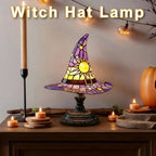 Creative Stained Glass Witch USB Hat Lamp - GiftMira