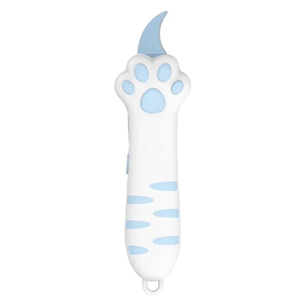Cute Cat Paw Sharp Box Cutter: Mini Portable Cat Claw Utility Knife - GiftMira