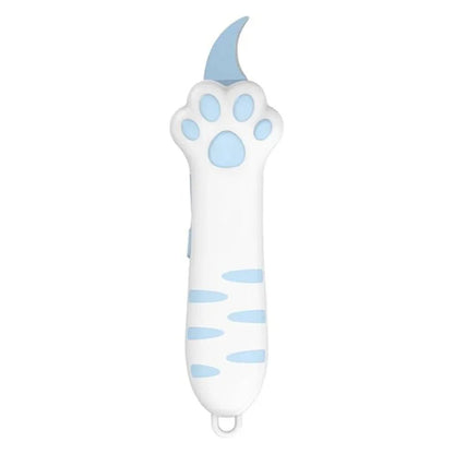 Cute Cat Paw Sharp Box Cutter: Mini Portable Cat Claw Utility Knife - GiftMira