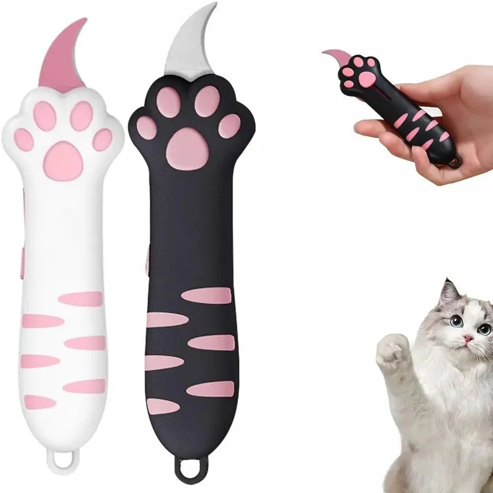 Cute Cat Paw Sharp Box Cutter: Mini Portable Cat Claw Utility Knife - GiftMira