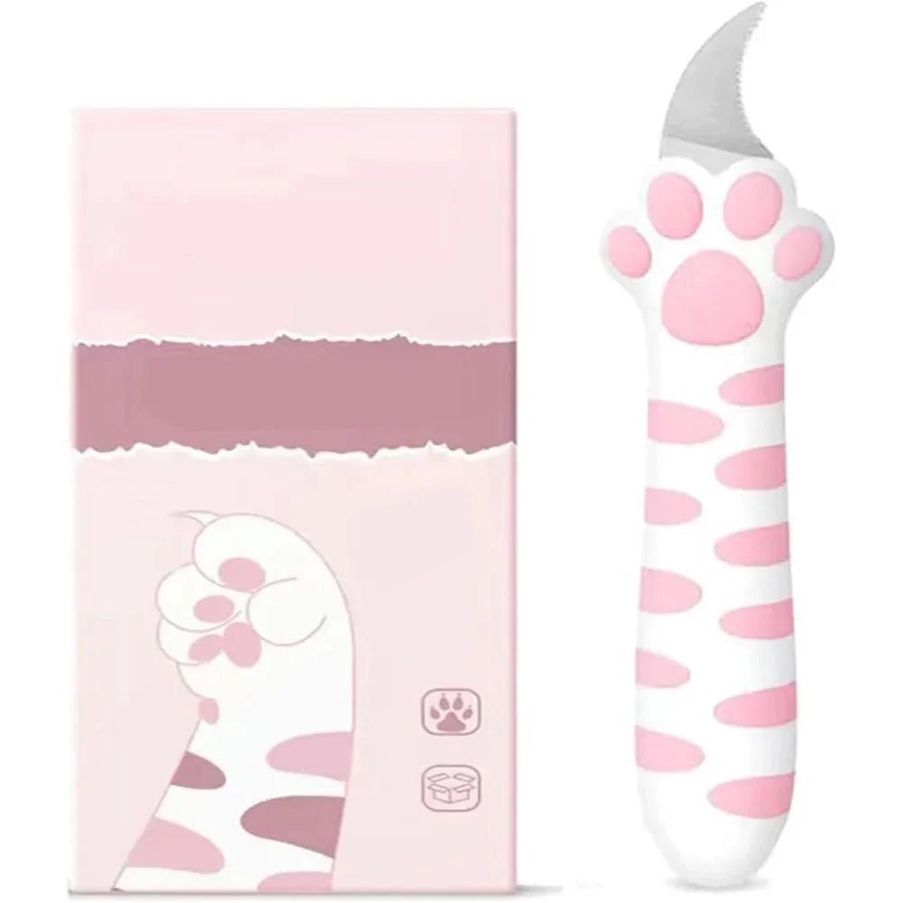 Cute Cat Paw Sharp Box Cutter: Mini Portable Cat Claw Utility Knife - GiftMira