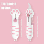 Cute Cat Paw Sharp Box Cutter: Mini Portable Cat Claw Utility Knife - GiftMira