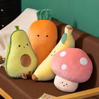 Cute Fruit & Veggie Kawai Plush Pillow – Soft & Adorable Stuffed Toy! - GiftMira
