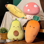 Cute Fruit & Veggie Kawai Plush Pillow – Soft & Adorable Stuffed Toy! - GiftMira