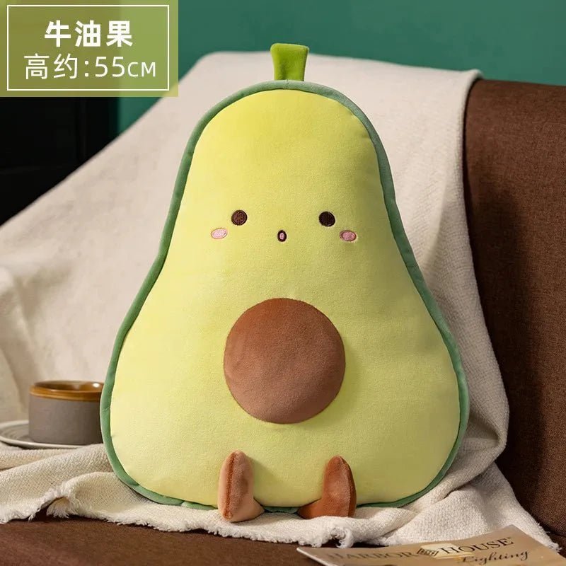 Cute Fruit & Veggie Kawai Plush Pillow – Soft & Adorable Stuffed Toy! - GiftMira