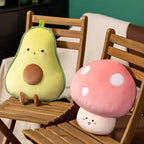 Cute Fruit & Veggie Kawai Plush Pillow – Soft & Adorable Stuffed Toy! - GiftMira