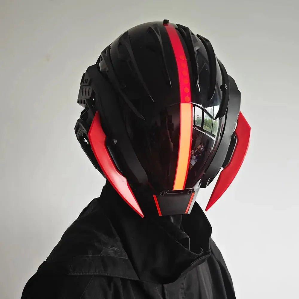 CyberPunk Mask for Men: Cosplay Samurai Mask for Halloween & Music Festivals - GiftMira